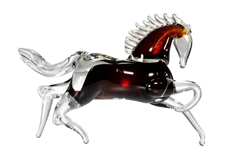 Szklana figurka - koń  JA/KUBV/HN