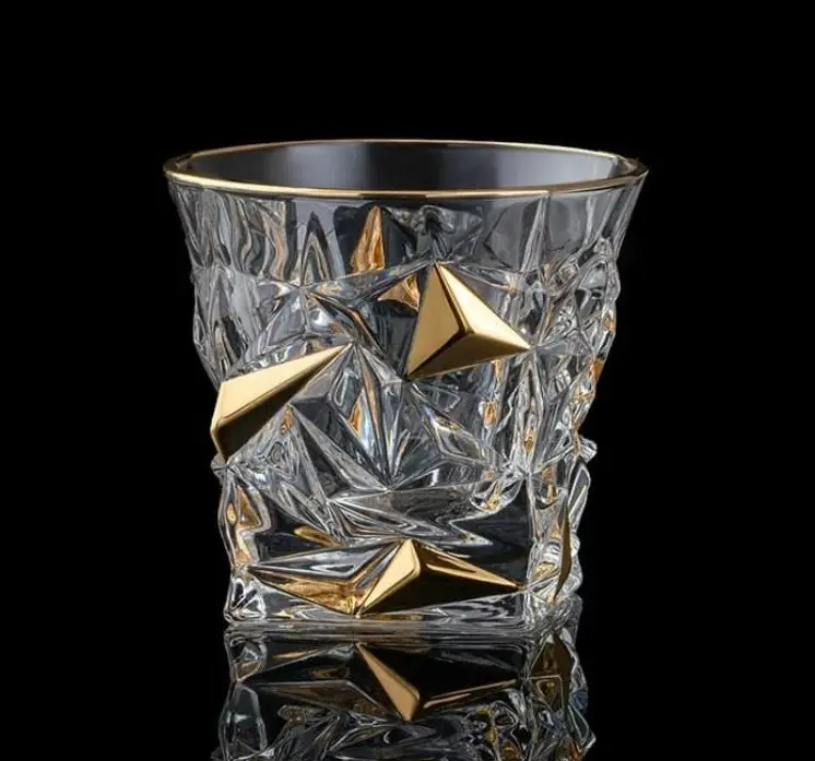 Szklanki do whiskey zestaw 2 szt. BG12107-zloty Szklanki do whiskey zestaw 2 szt. BG12107-zloty