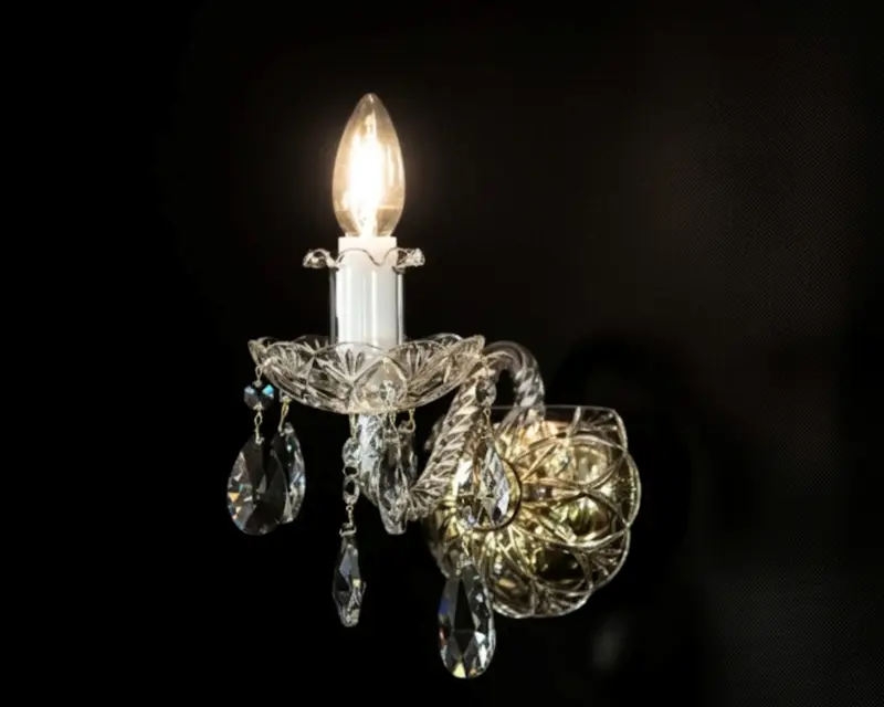 Kinkiet kryształowy EN102102PB