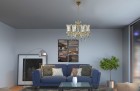 Living Room  Cut Glass Crystal Chandelier  EL686802T 