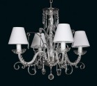 CHANDELIER WITH SHADES EL416403S - silver