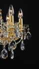 Golden crystal chandelier LLCH08-COATED-CRYSTAL-D - detail 