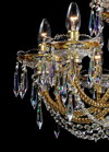 Golden crystal chandelier LLCH18-CRYSTAL-GOLD - detail 