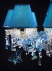 Lámpara de araña de cristal con pantallas EL4188303-3Sfish - detalle