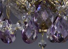 Żyrandol kryształowy fioletowy L117B 1006 - szczegóły