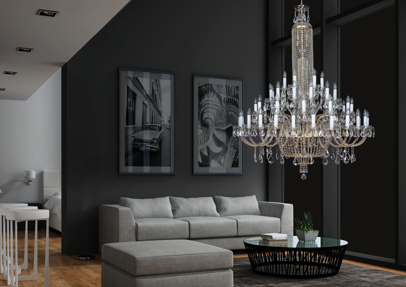 Large hallway chandeliers  EL749541204