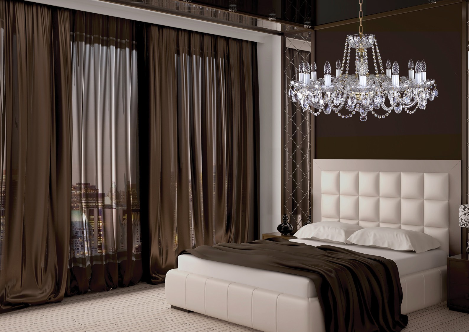 Crystal chandelier bedroom lighting L16417