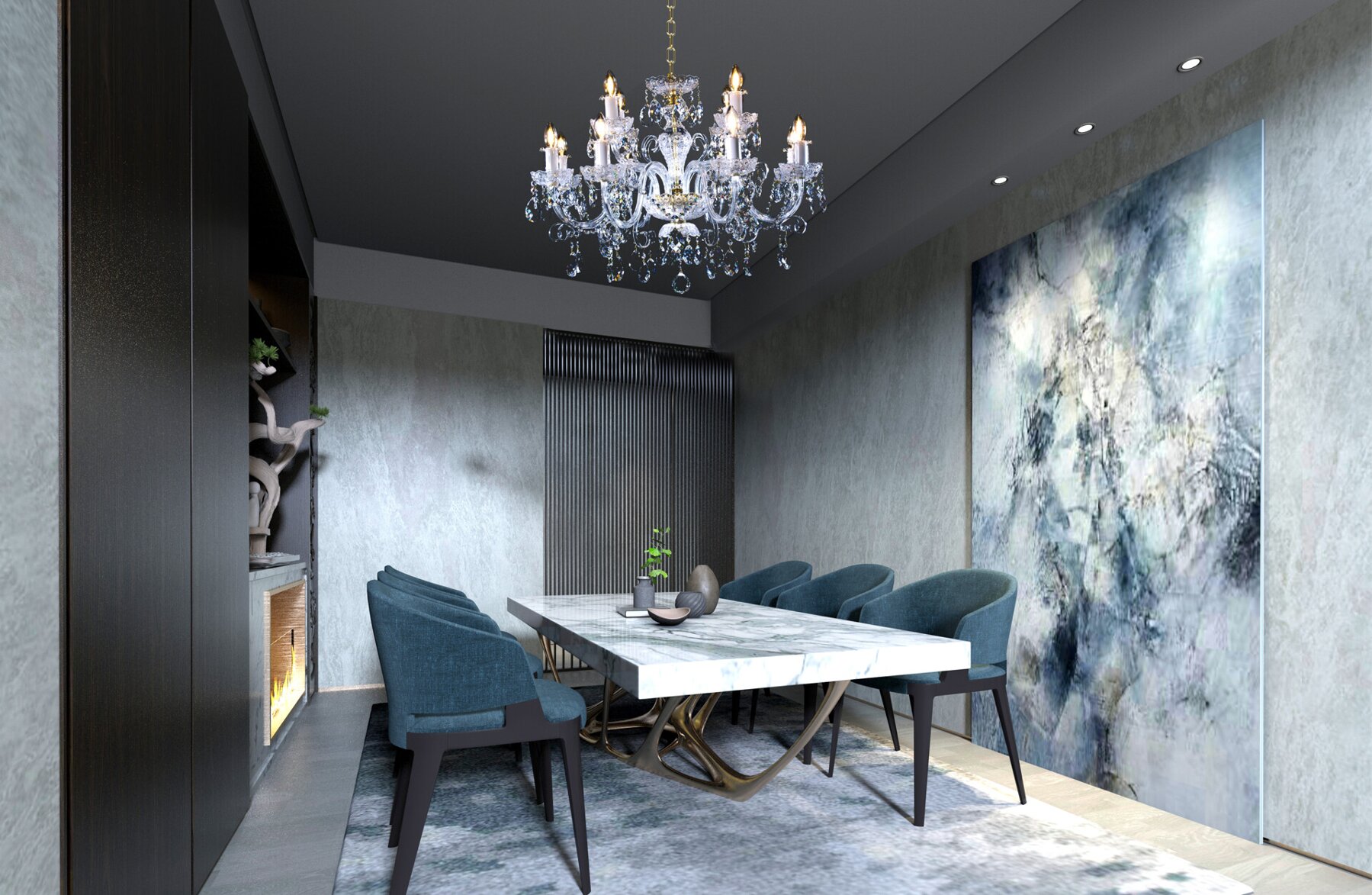 Crystal chandelier dining room EL6811201