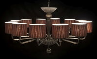 Designerski żyrandol EL2271200SNDSMOKE