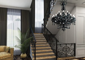 Modern crystal chandelier for hall