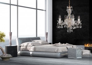 Crystal chandelier for bedroom