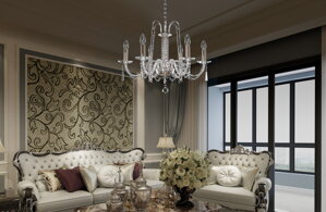 Crystal chandelier for living room