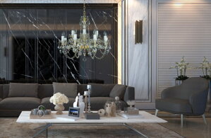 Modern Crystal Chandelier For Living Room 