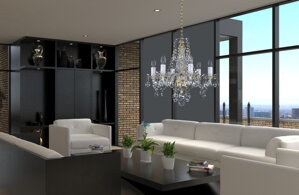 Crystal chandelier for living room