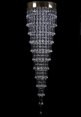 Lampa spiralna kryształowa L449CE