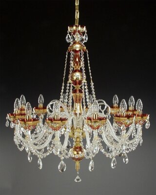 Chandelier crystal - painted AL106