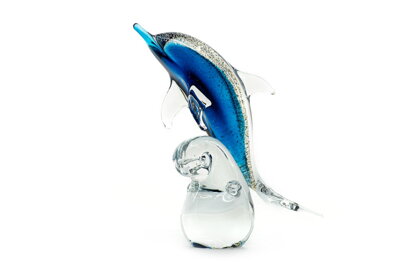 Szklana figurka - delfin JA/DEV/MO/ZL
