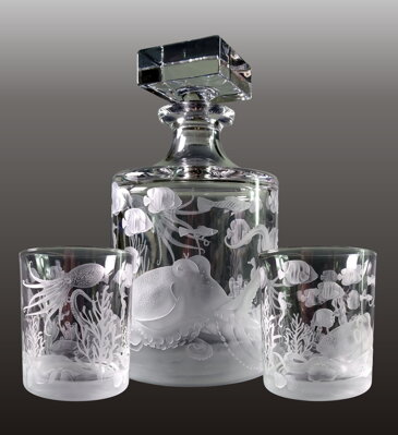 Crystal whiskey set SEBOCEAN