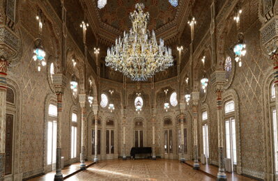 Large crystal chandelier for hallway in chateau style L403CE