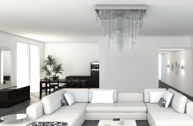 Nowoczesna lampa sufitowa do salonu w nowoczesnym stylu LV083