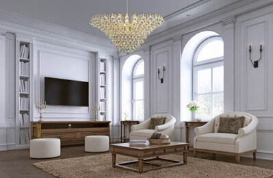 Living Room Crystal Chandelier LW060091300G