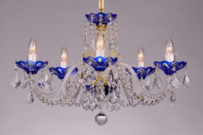 Chandelier crystal LLCH05-BLUE-SP 