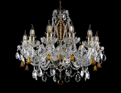 Crystal chandelier EL10912201-2BELLS PB