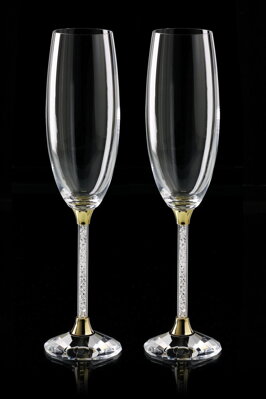 Kryształowe szklanki szampana 2szt