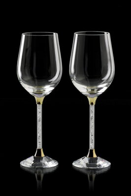 Kryształowe szklanki wina 2szt