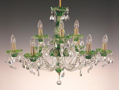 Crystal chandelier green EL660915