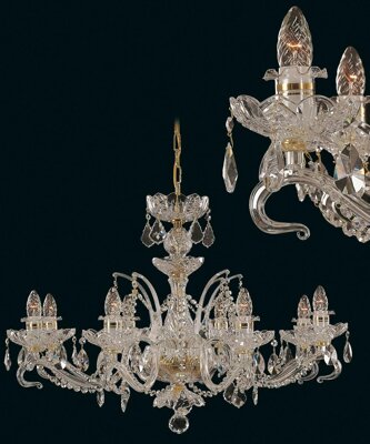 Cut glass crystal chandelier EL663819