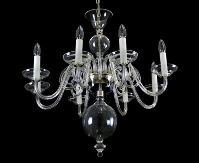 Clear Glass Chandelier LW513080100G