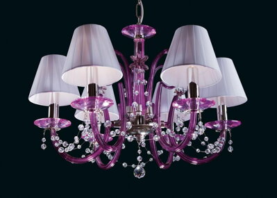 Chandelier violet with Shades EL214689