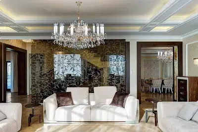 Chandeliers in urban interior style