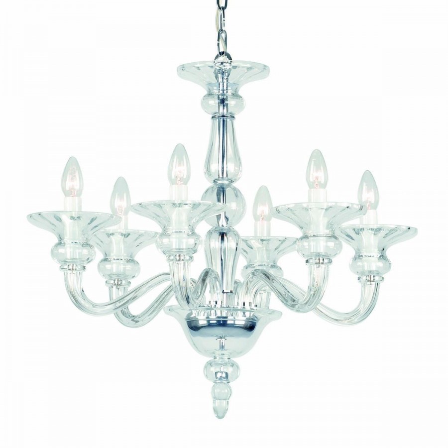 Clear Glass Chandelier Preciosa Odetta 6