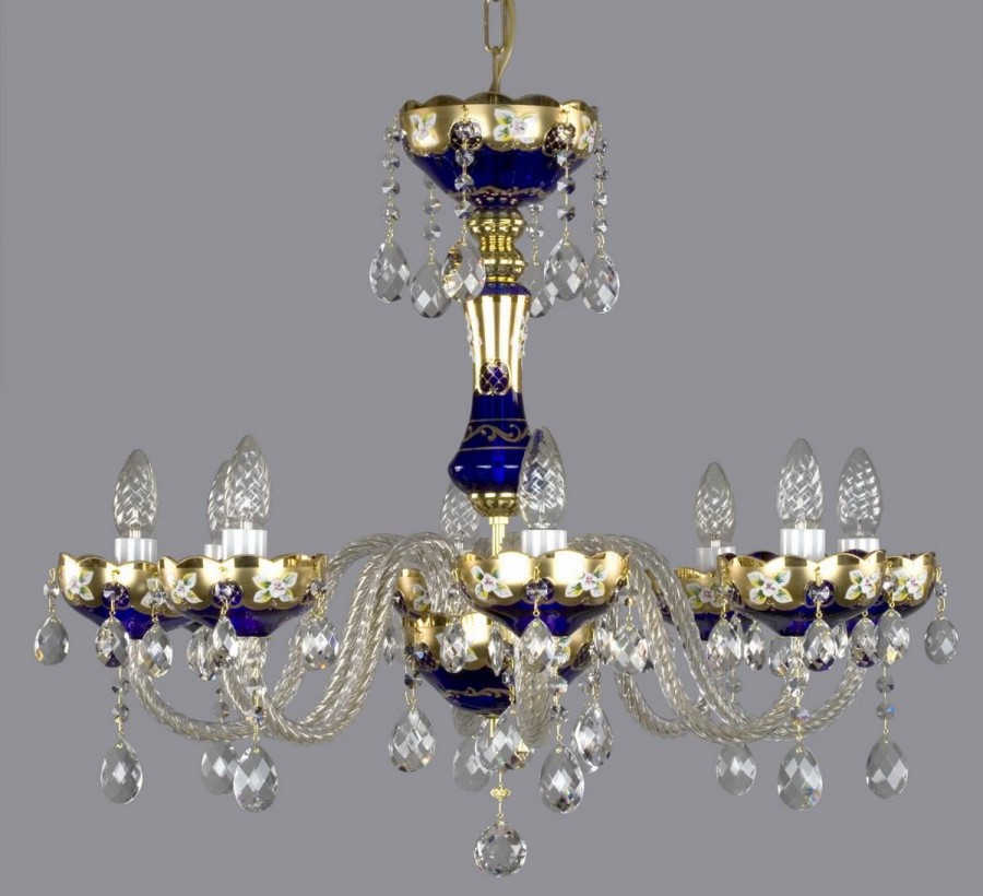 Chandelier crystal L170CE blue