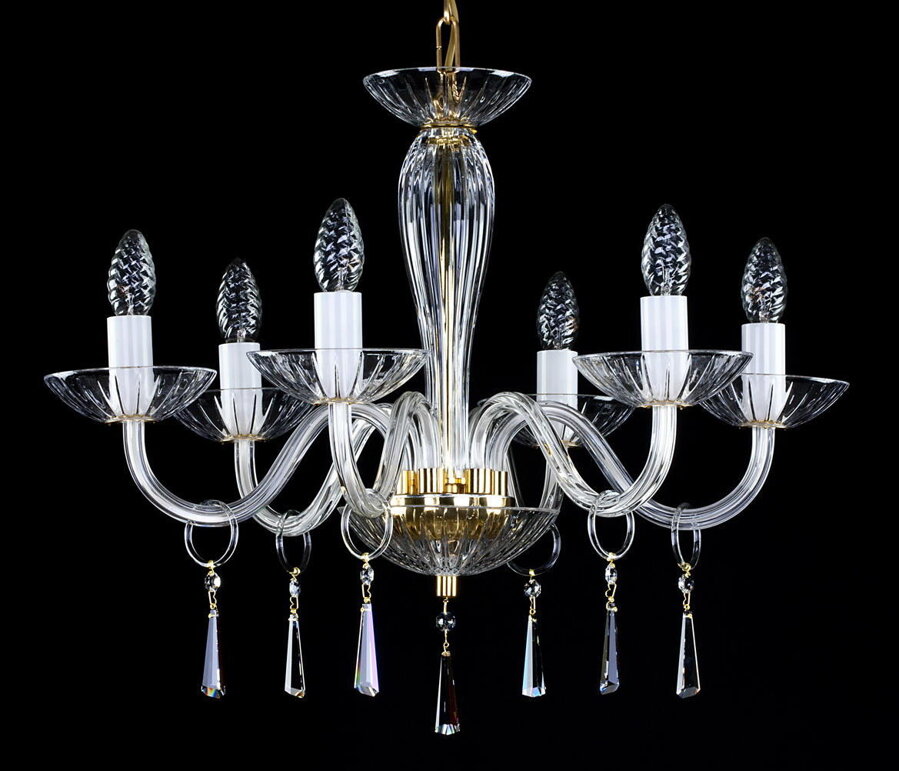 Clear Glass Chandelier L148CE