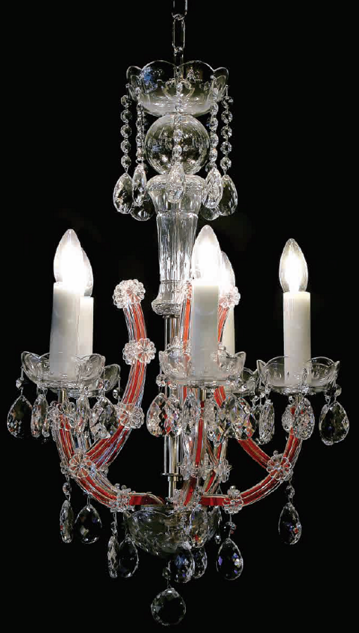 Żyrandol Maria Teresa BXL10932R205red