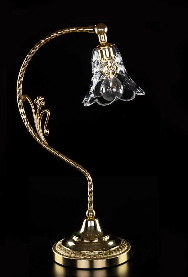 Lámpara de mesa de cristal S-TUL-01