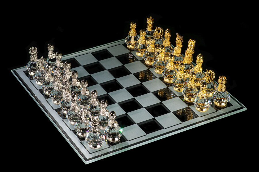 Стеклянные шахматы Royal031