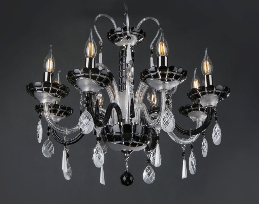 Chandelier crystal black EL619818N