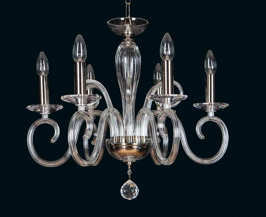 Clear Glass Chandelier EL2166024