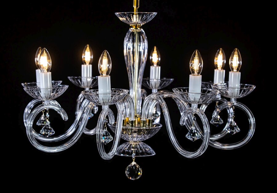 Clear Glass Chandelier EL2248023