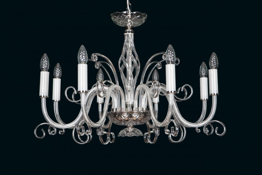 Clear Glass Chandelier EL416800