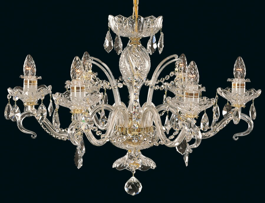 Cut glass crystal chandelier EL663619