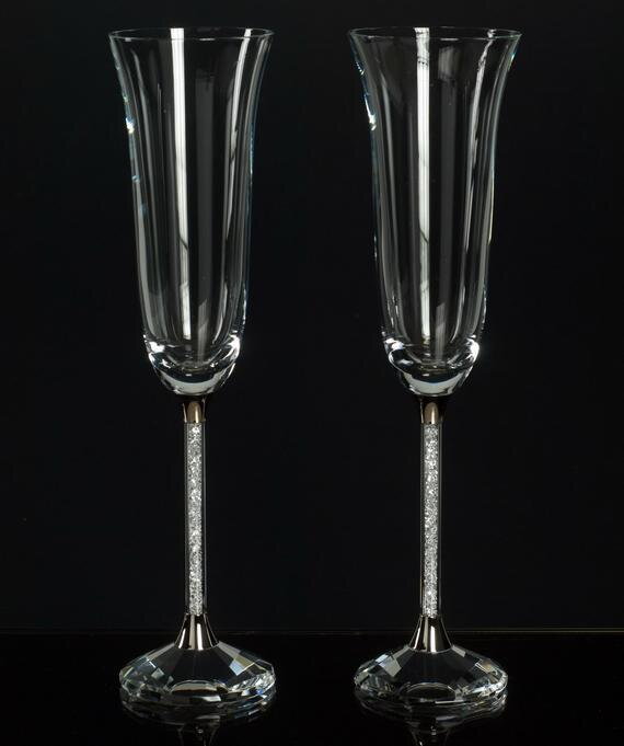 Kryształowe szklanki szampana 2szt