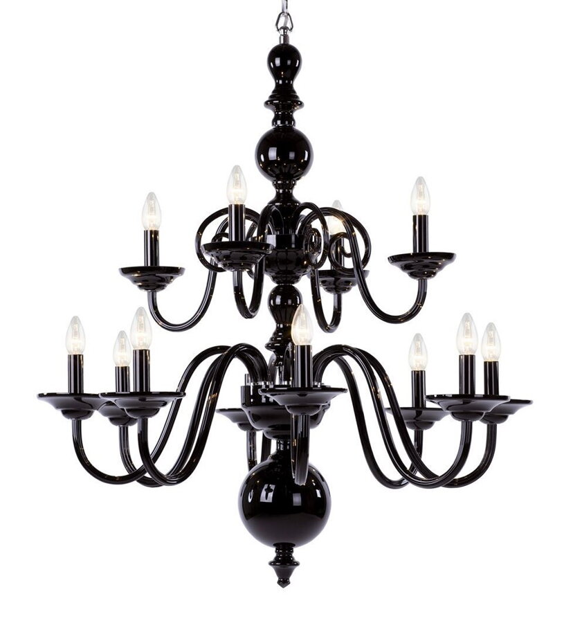 Chandelier glass black P4285567RY*